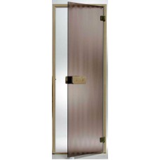 Дверь 2100х900 Стекло бронза. Коробка алюмин.